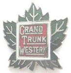 GRAND TRUNK WESTERN RAILROAD LOGO METAL HAT PIN